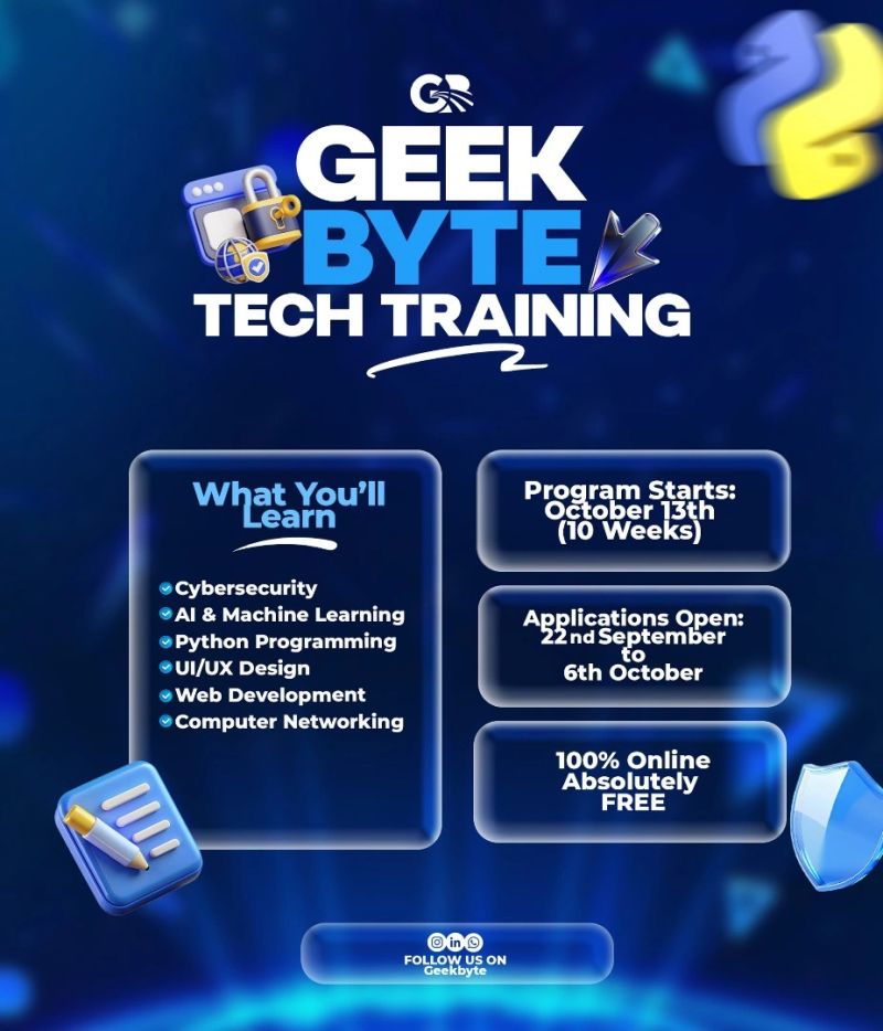 Geek Byte 2025 programme flyer